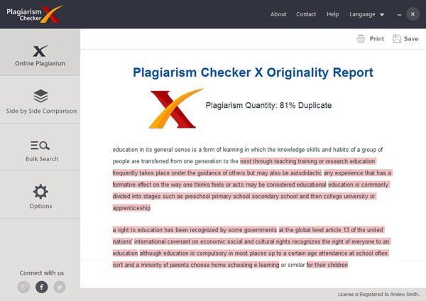 Plagiarism Report